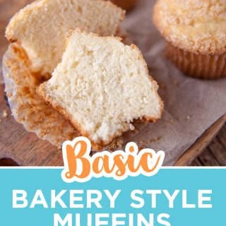 pinterest image for basic muffin recipe