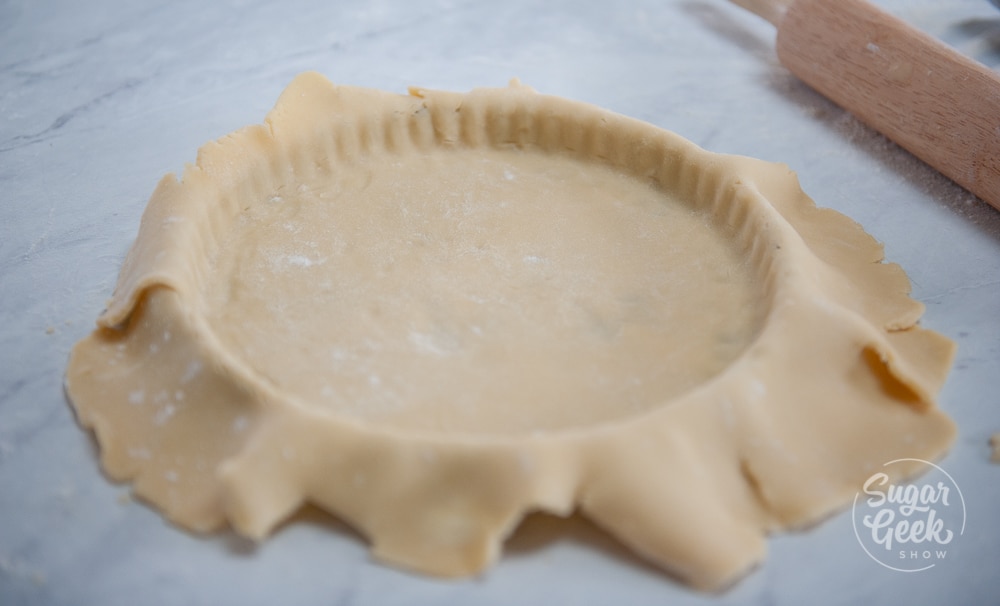 tart dough in a tart pan