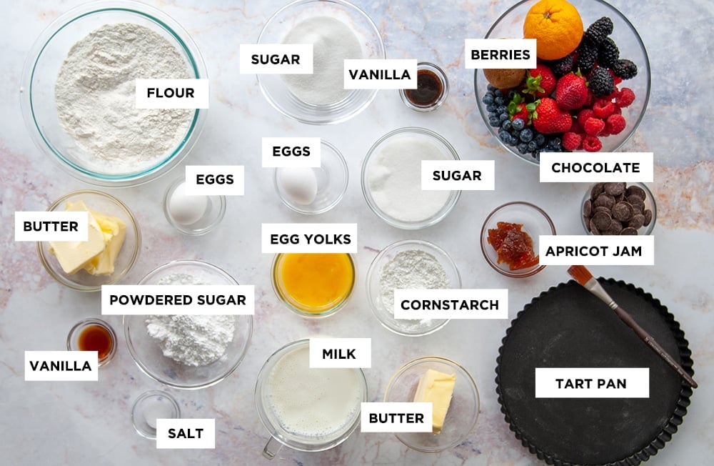 fruit tart ingredients