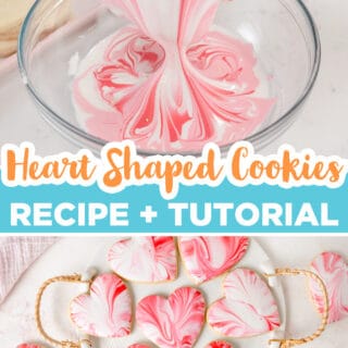 heart shaped cookies final photo for pinterest