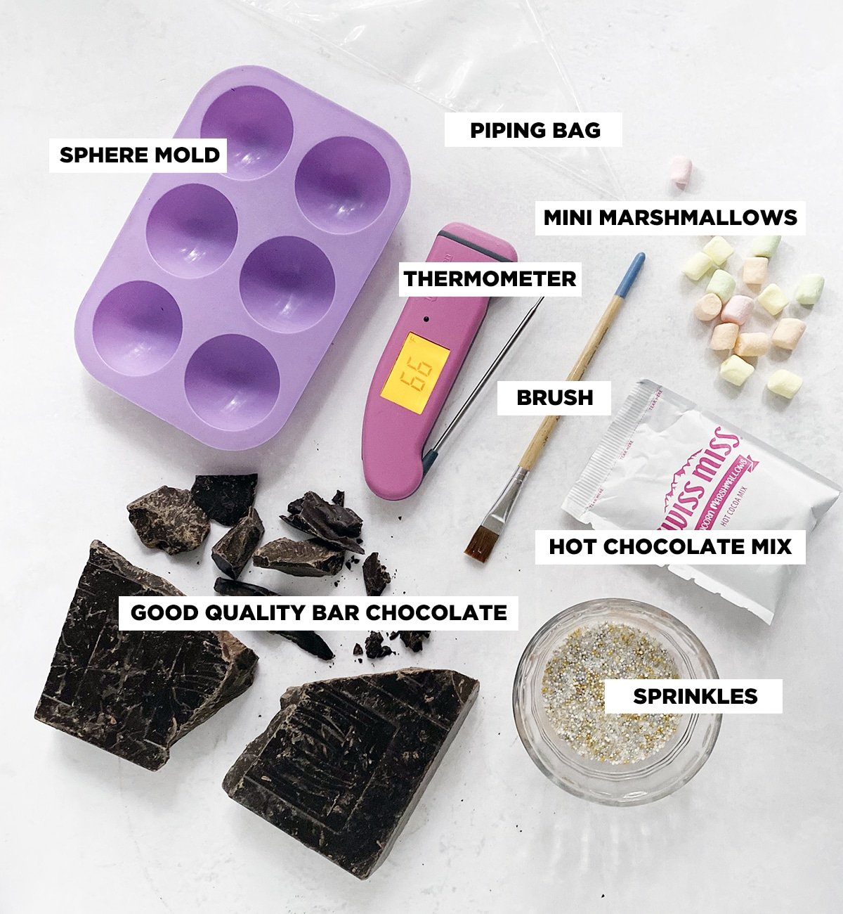 hot chocolate bomb ingredients