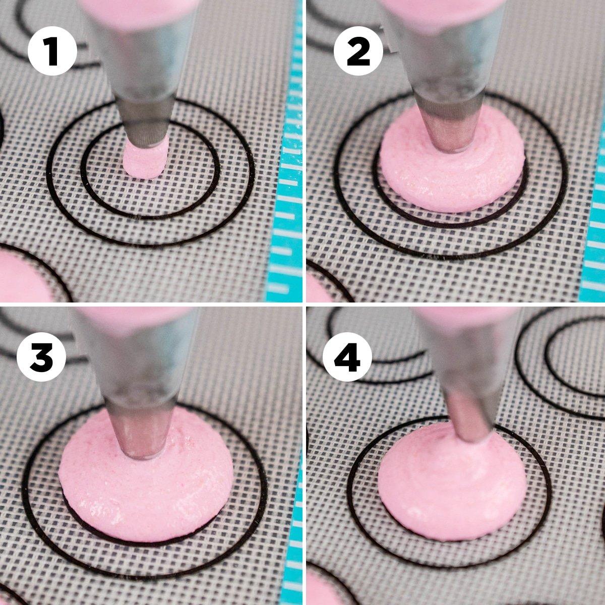how to pipe macarons