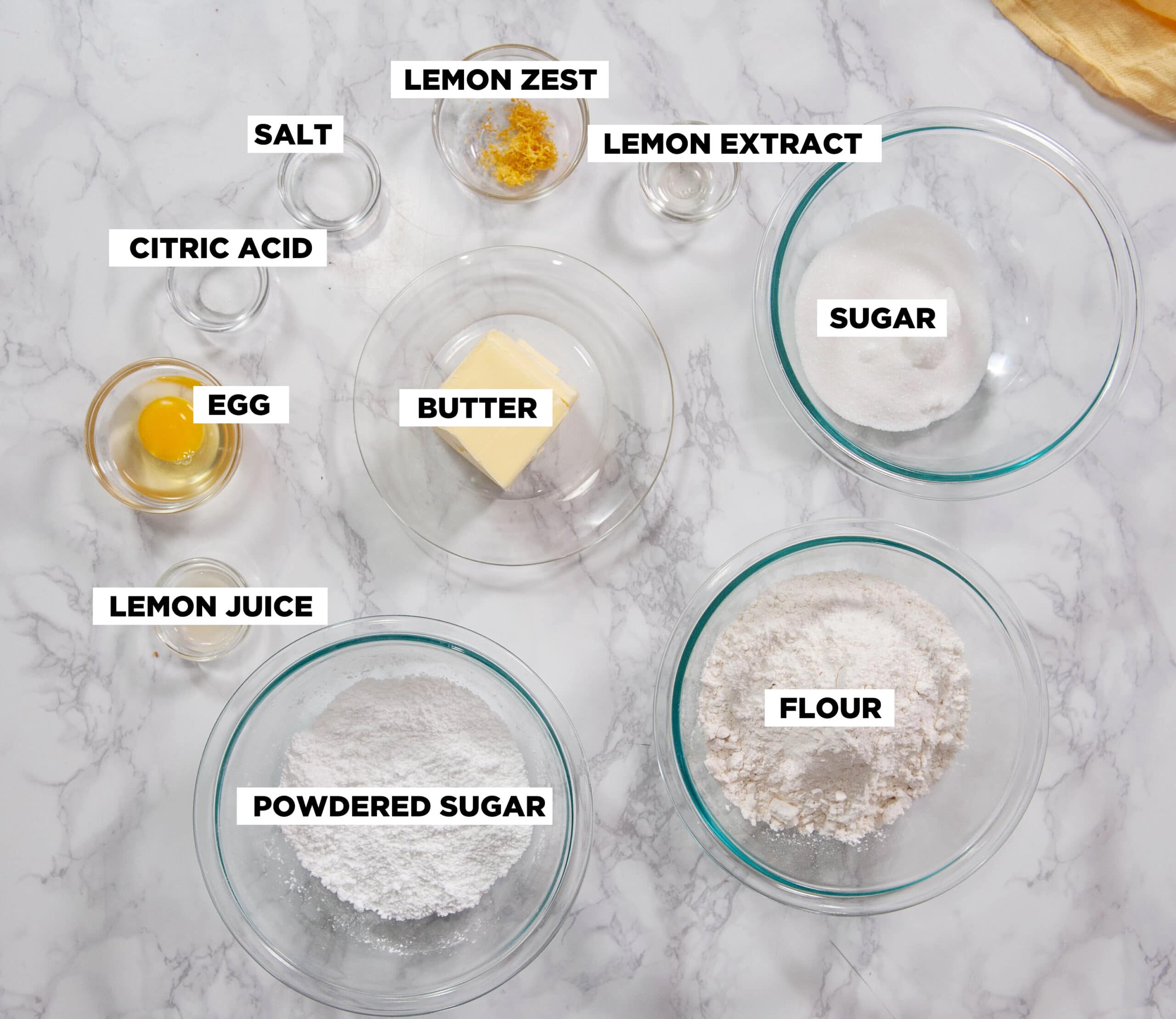 lemon shortbread ingredients
