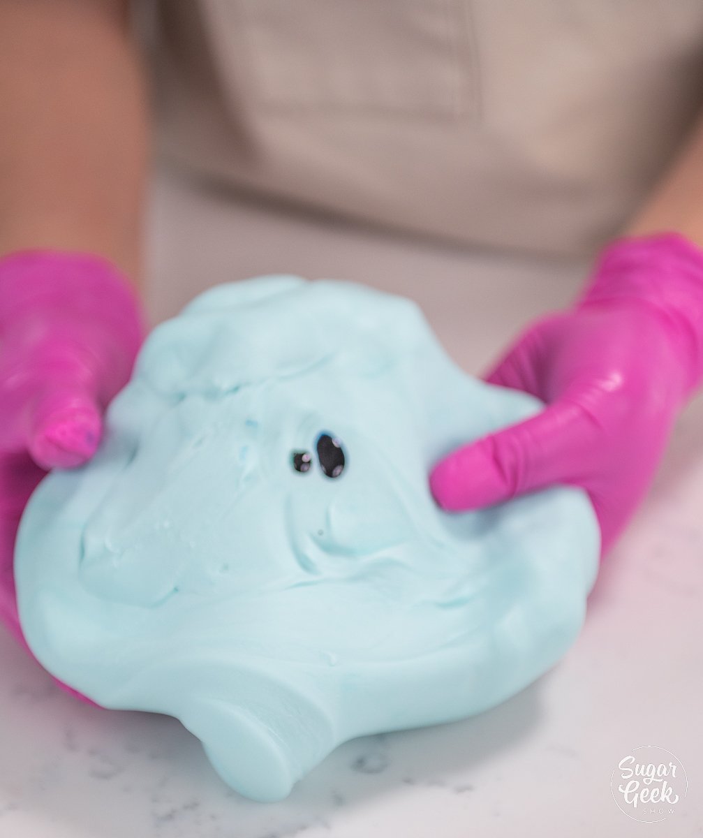 food coloring added to fondant