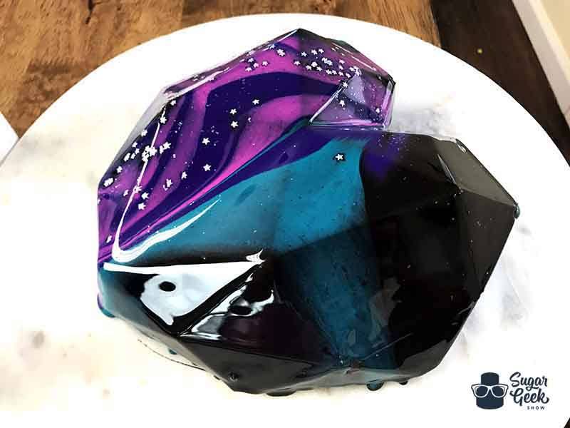 mirror cake galaxy