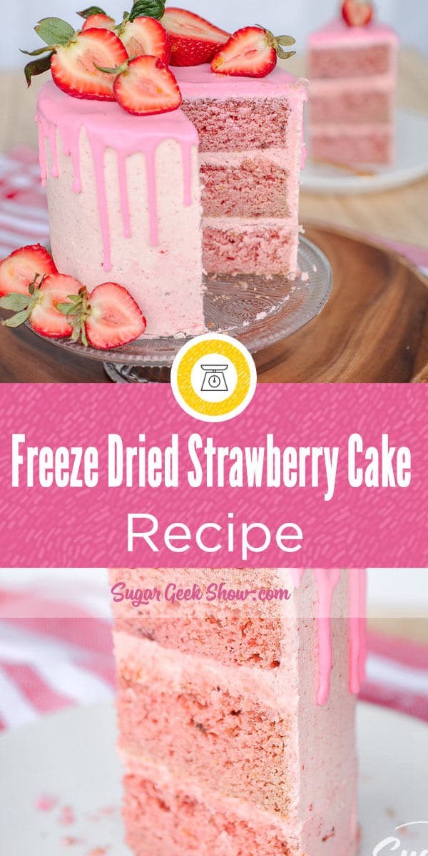 Freeze Dried Strawberry Cake Recipe