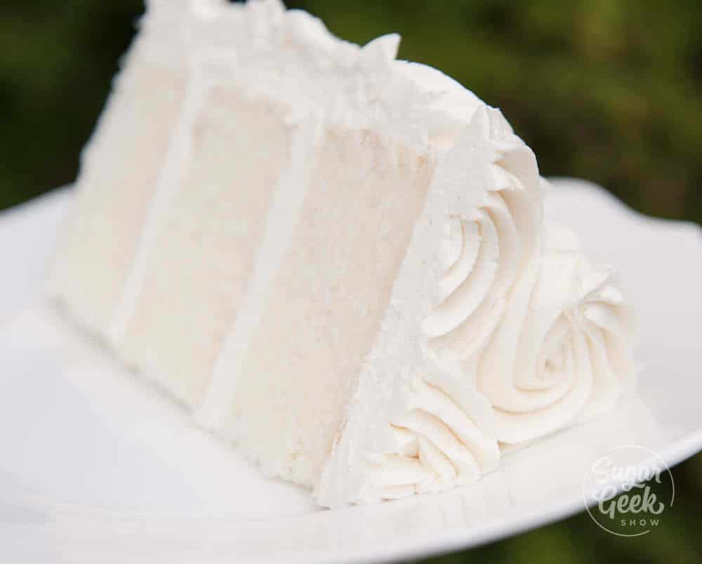 white velvet cake with ermine frosting